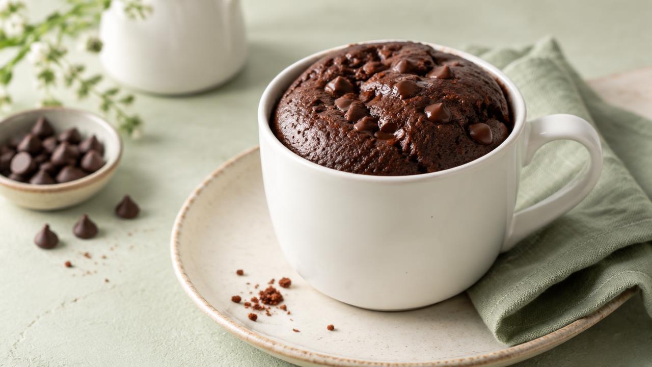 Bolinho de caneca de cacau